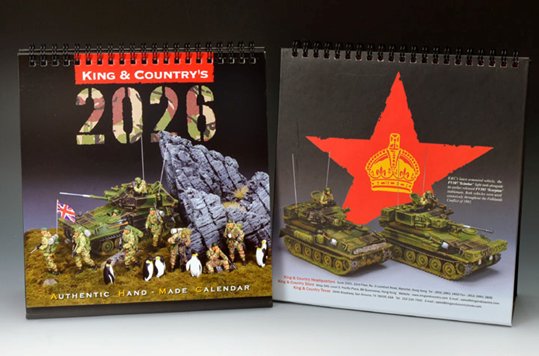 King & Country 2026 Desk Calendar
